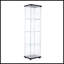 Vitrine en verre avec 4 portes et 4 tablettes-384444078