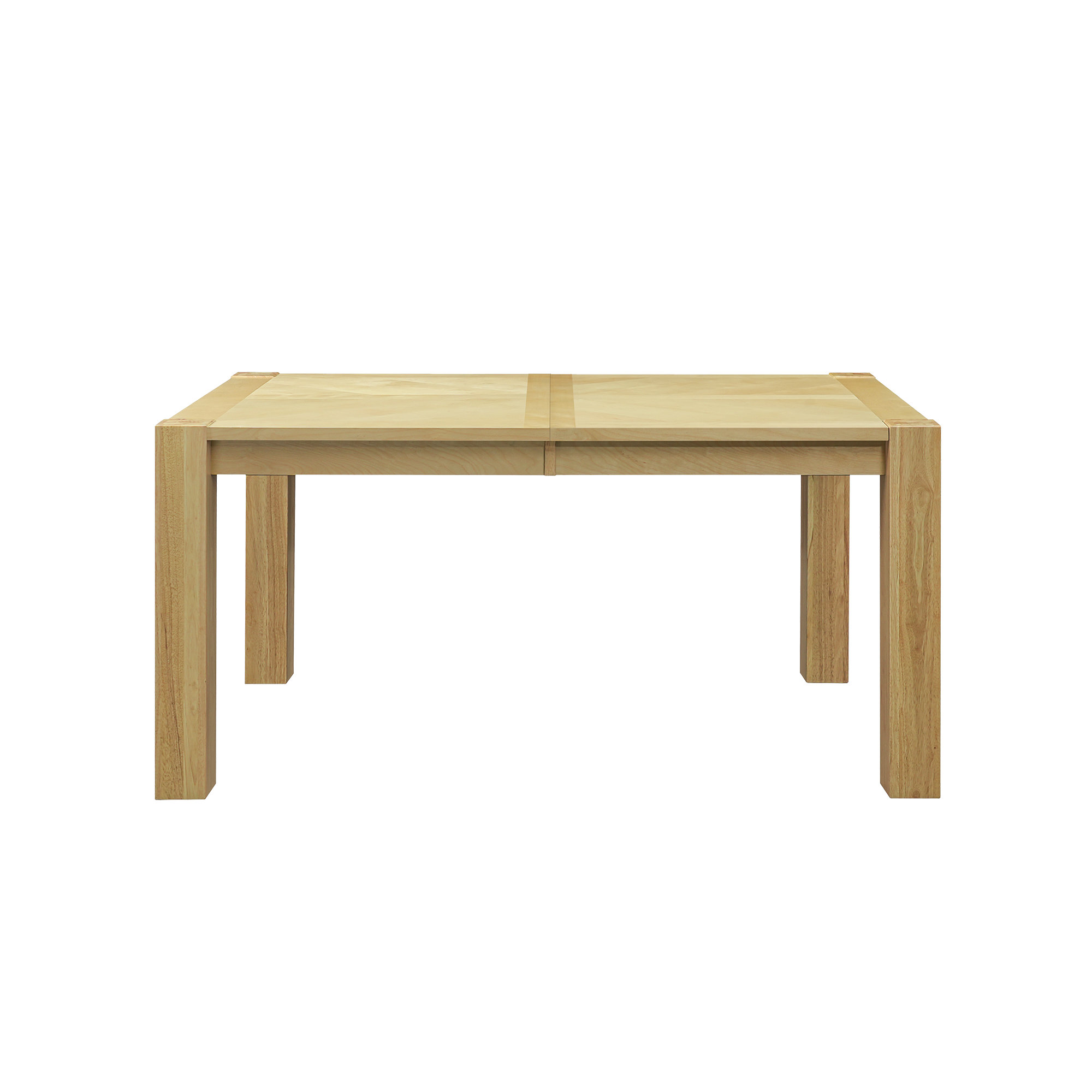 Brooklyn Solid Wood Rectangular Dining Table, Natural Wood