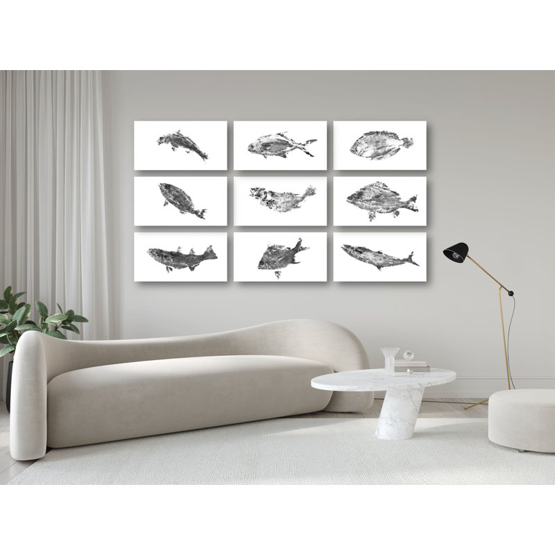 Black And White Fish Print by John Beard
