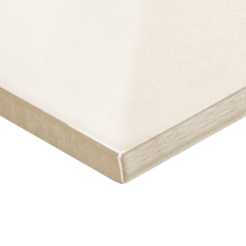 Daltile Perpetuo 3" X 24" Polished Porcelain Bullnose Trim (Sold by the Piece), Timeless White