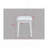 3-Piece Vanity Set with LED Mirror, Gold Handles & Stool (White)