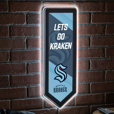 NHL Team Pennant Shaped LED Lighted Wall Sign