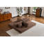 Canapé-lit convertible avec coussin cylindrique, canapé-lit pliant en velours côtelé avec cadre de forme fixe, canapé-lit de salon pour la chambre à coucher (brun)-1984038392