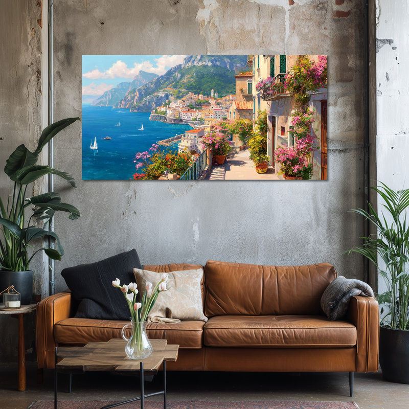  Art mural sur toile, Italie, H 24 po x l 48 po