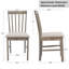 Modern Rustic Wood Dining Table And Chair Set-328092141