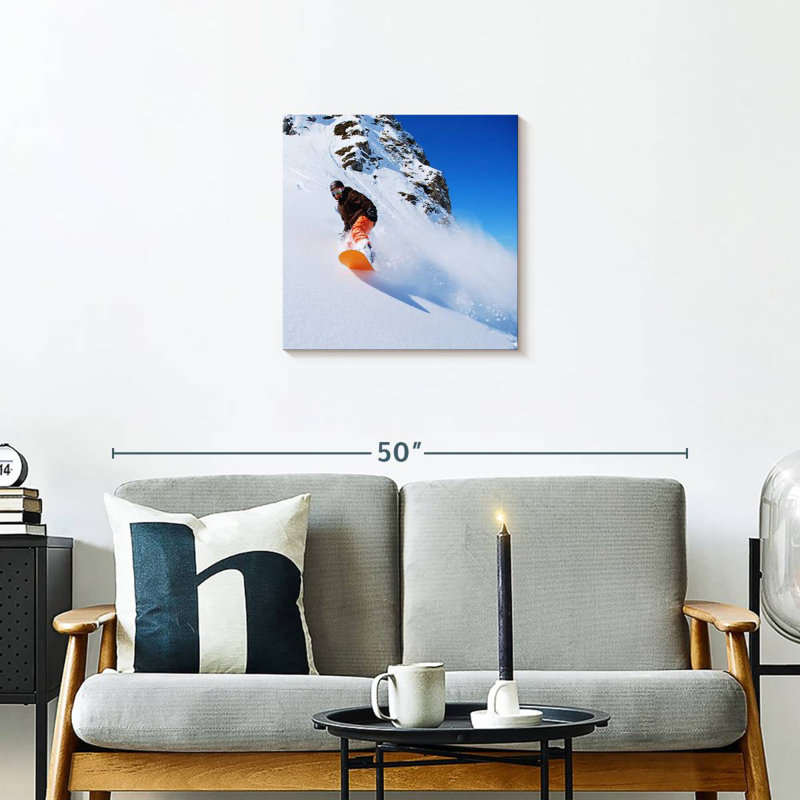 Sireci Steep Mountain Snowboarding, 20" H x 20" W