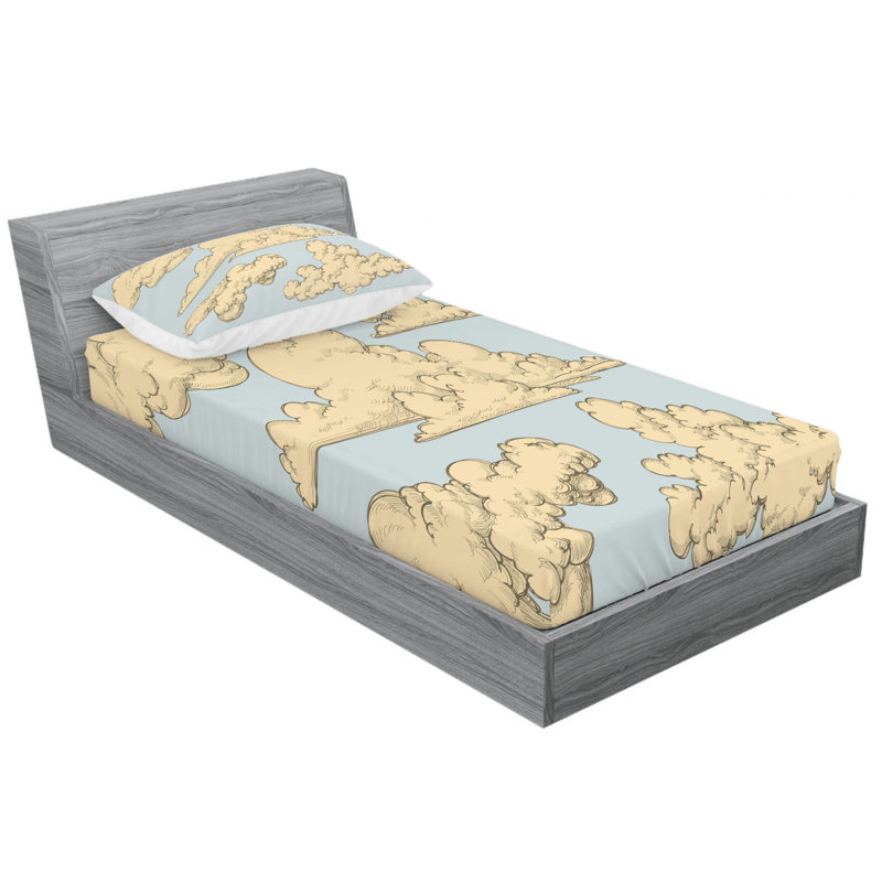 Microfiber Sheet Set, Twin XL Sheet Set with Fitted Sheet
