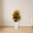 Croton Artificial Plant in White Tower Planter