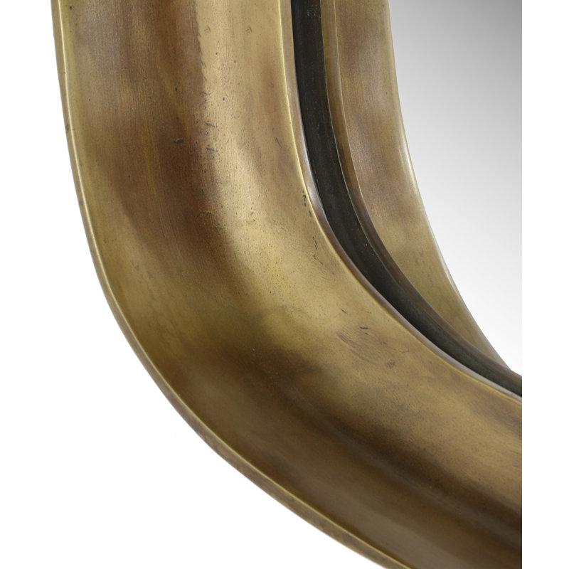 Auberge Mirror, Antique Brass