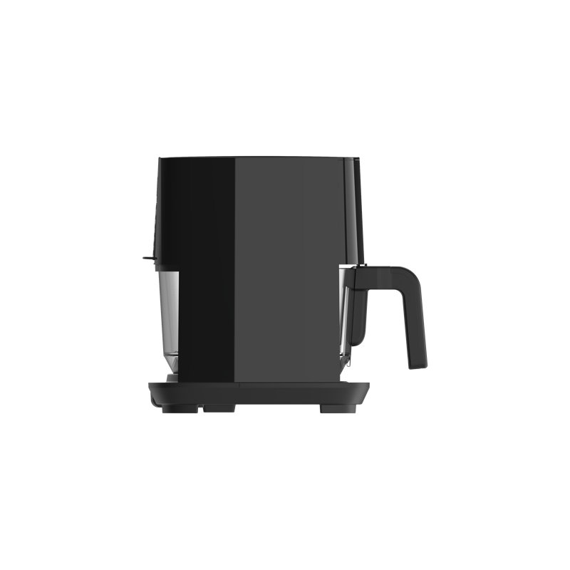 Culinary Chef 4.5-Quart Black Electric Air Fryer with Glass Basket