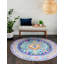Tapis oriental bleu / noir / orange Sonja-906966173