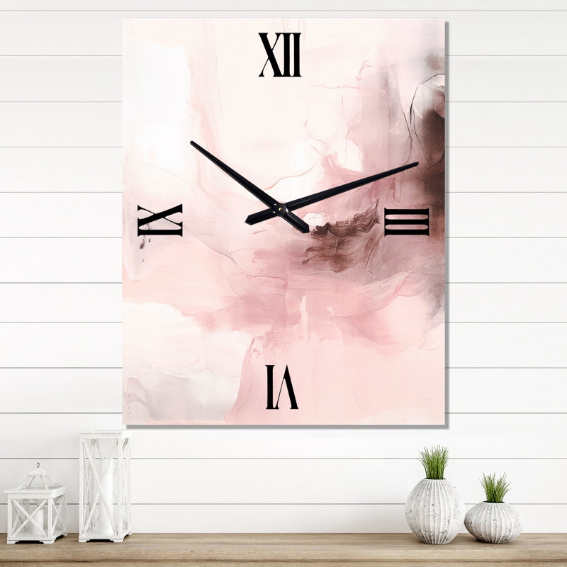 Iolenta - Très grandes horloges murales abstraites, H 28 po x l 12 po x P 1 po