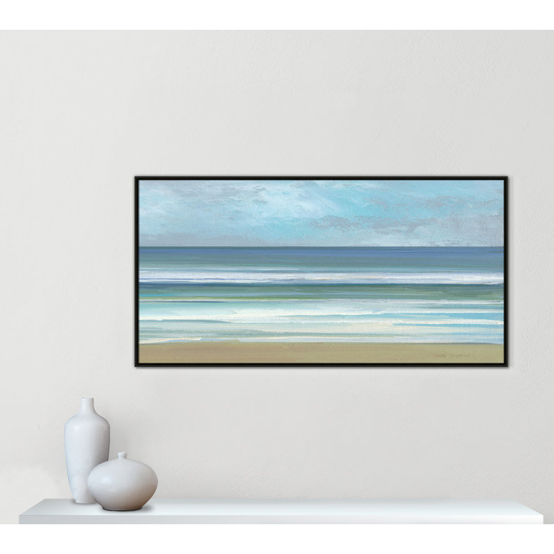 «Gentle Waves II» par Sally Swatland, H 31,5 po x l 61,5 po, Espresso