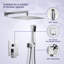 12" Rainfall Shower Head Complete Shower System with Rough-in Valve-51000789