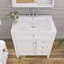 Meuble-lavabo simple 30 po avec comptoir en céramique et armoire à pharmacie Shabir-1064842766