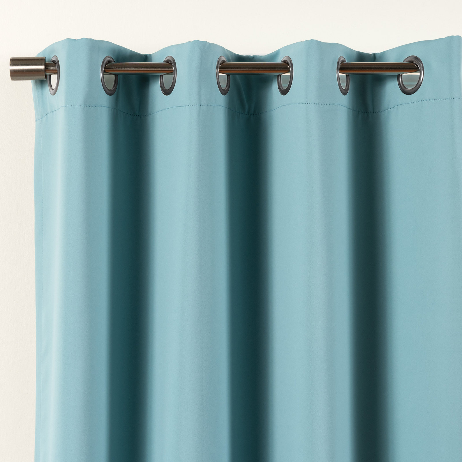 Schaeffer Blackout Curtain, Turquoise, 52" W x 84" L