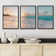 'Paradise' - 3 Piece Floter Frame Print Set on Canvas