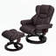 Fauteuil inclinable massant avec repose-pieds, pivotant à 360 °, chauffant et base en bois cintré