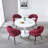 Modern Chair(Set Of 2 ) With Iron Tube Legs,  Soft Cushions And Comfortable Backrest, Suitable For Dining Room, Living Room, Cafe,Hairball Back-868380650