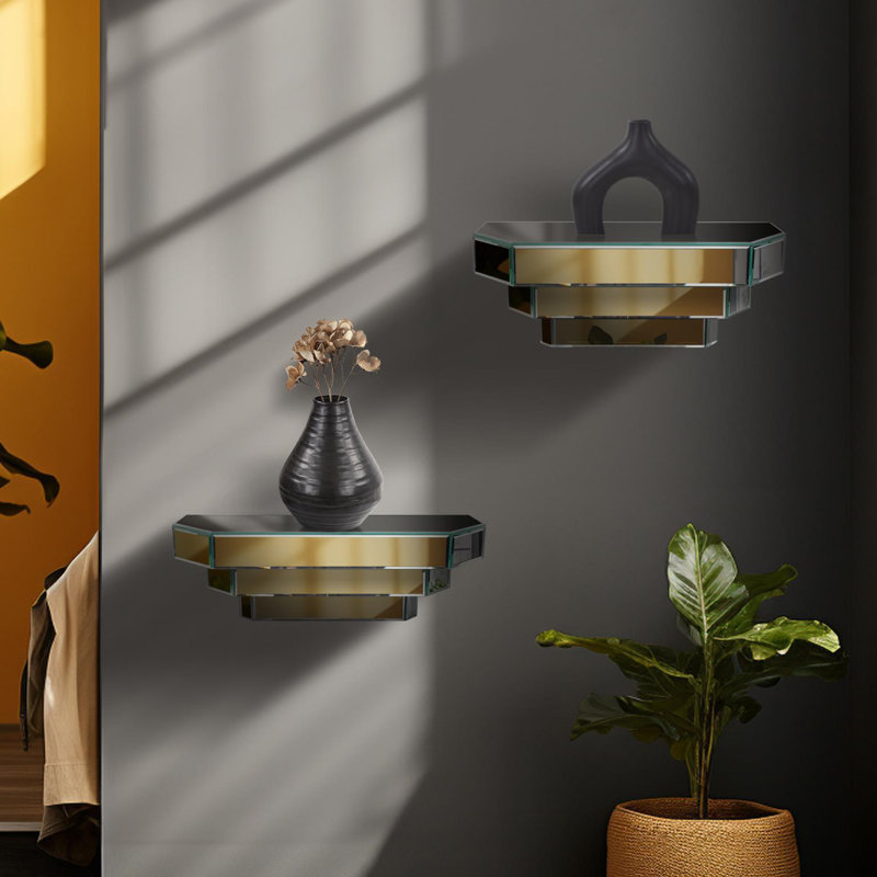 Cirebon 1 Piece Glass Floating Shelf