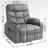 Upholstered Heated Massage Chair-1414913814