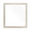 Miroir de commode Asmi, conception encadrée, bois gris chêne vieilli, moderne 37 x 39