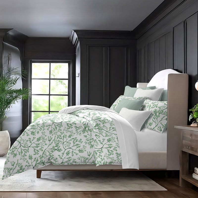 Tinsley Ivy Cotton Duvet Cover Set, King Duvet Cover + 7 Additional Pieces