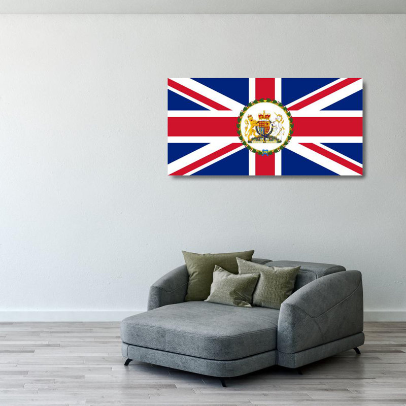Enseigne de l'ambasseur britannique, H 20 po x l 40 po