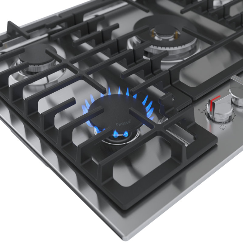 800 Series,30' Gas Cooktop,5 Burner,SS