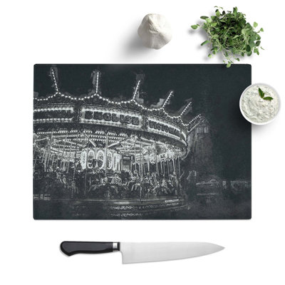 Tempered Glass a Carousel Chopping Board