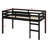Twin Size Loft Bed – Ladder & Strengthened Slat Bed Platform-322923522