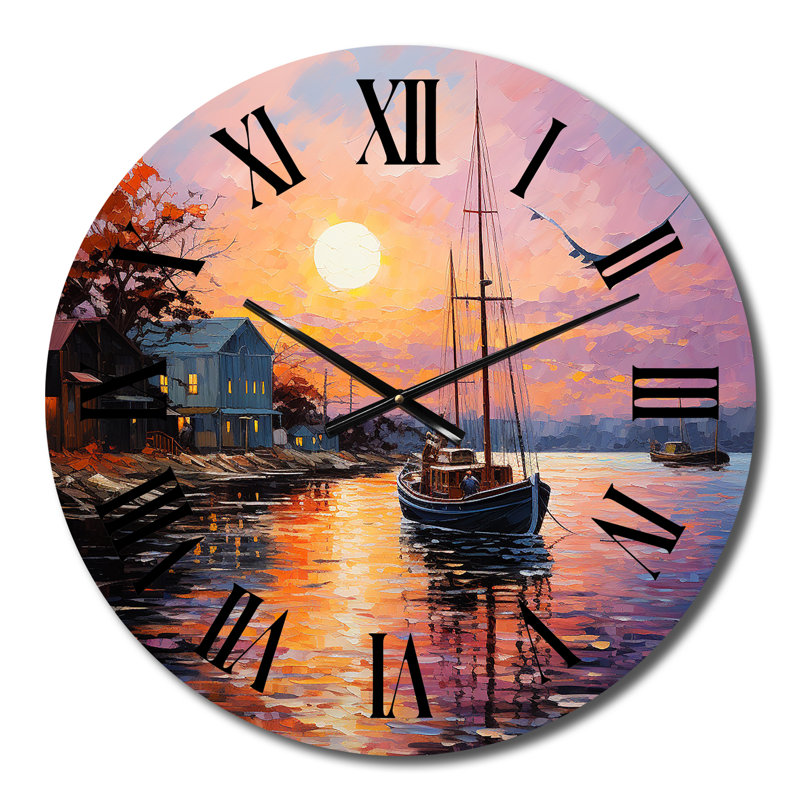 Charlestine Metal Wall Clock, 23" H x 23" W