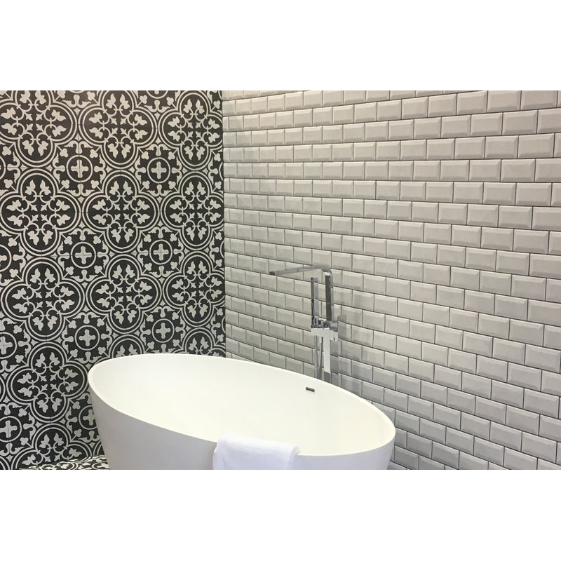 Cemento 8" x 8" Cement Patterned Wall & Floor Tile, Cordoba