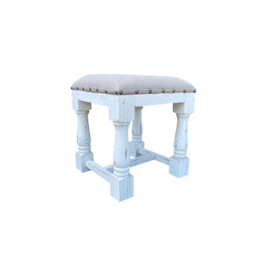 Romer Solid Wood Accent Stool