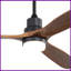 Nicola 60" 3-Blade Black Ceiling Fan With Led Light and Remote Control