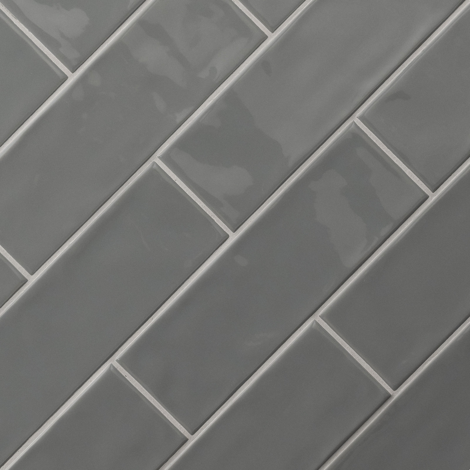 Metrola 4 in. x 12 in. Glossy Ceramic Subway Wall Tile, Slate