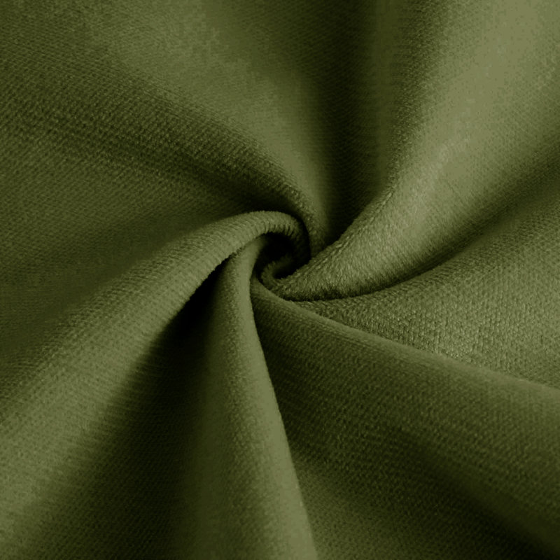 166" Oversized U-Shaped Modular Velvet 4 Seat Sectional Sofa with Ottoman, Olive Green, Green