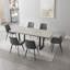 Ensemble de salle à manger Kloc Modern Kitchen, table de salle à manger extensible avec chaises rembourrées-439439431-419983307