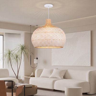 Aribella 1 - Light Natural Dome Pendant