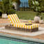 Gillian Steel and Rope Chaise Lounger-1697545171
