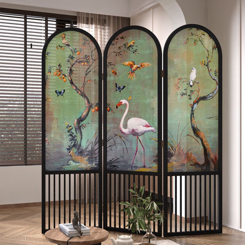 Paravent en bois massif Vintage, H 78,74 po x l 94,49 po x P 1,57 po, 3