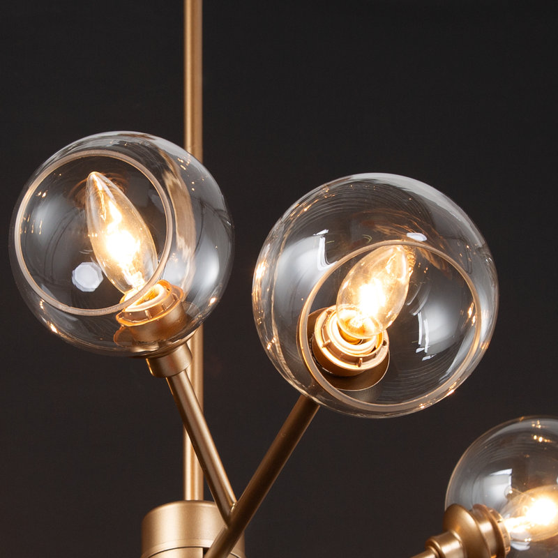 Lustre encastré 5 lumières Spoutnik