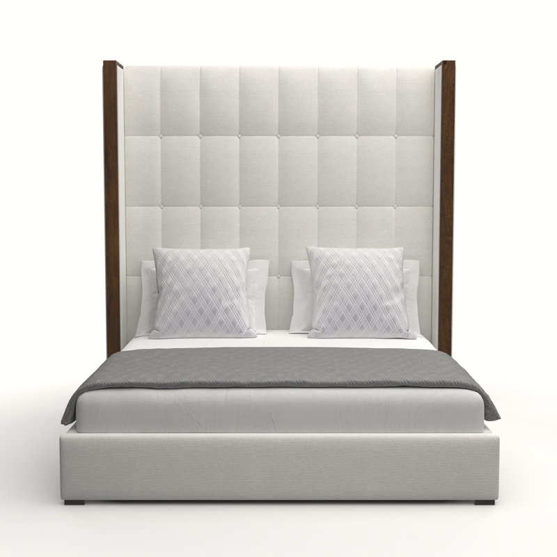 Dipson Upholstered Standard Bed, High King, Off White Revolution®