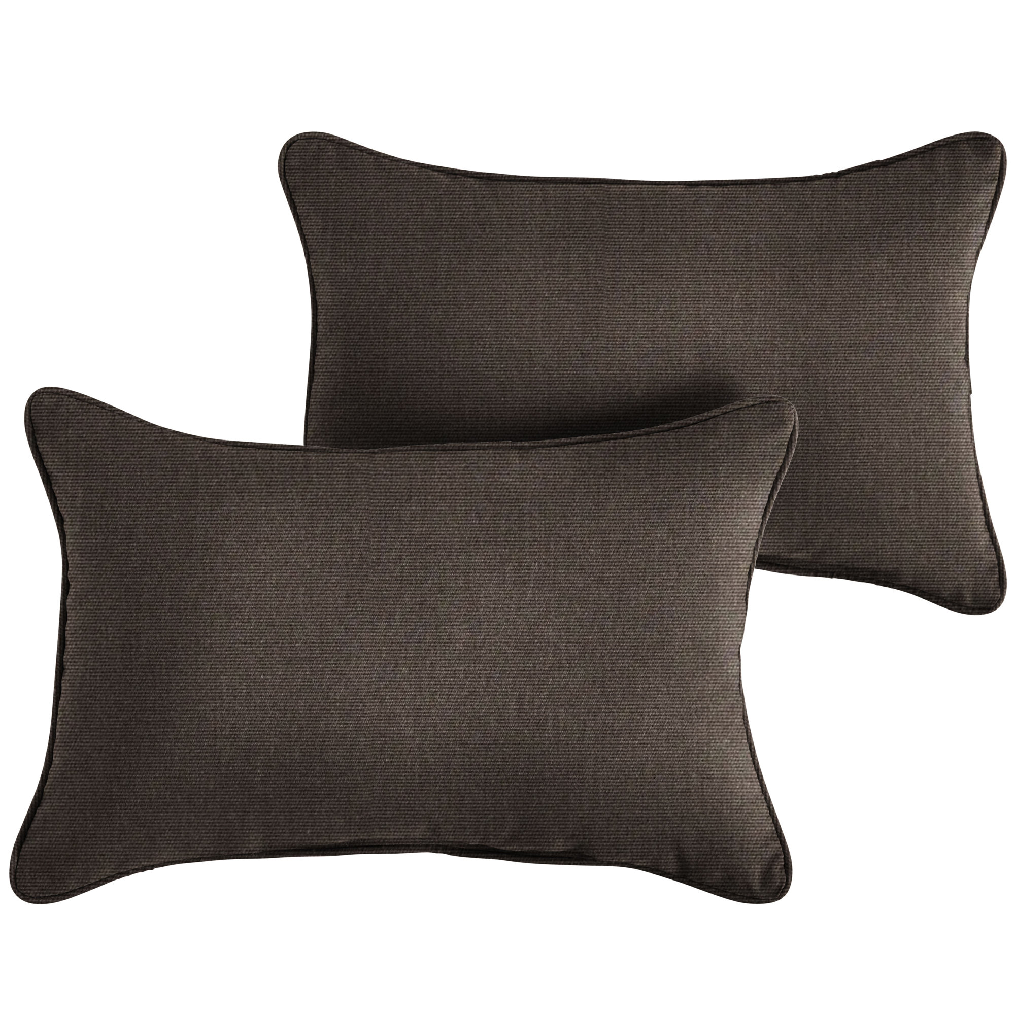 New Sunbrella 2023 Sunbrella® Indoor/Outdoor Lumbar Throw Pillow, 12” H x 24” W x 6” D, Canvas Java