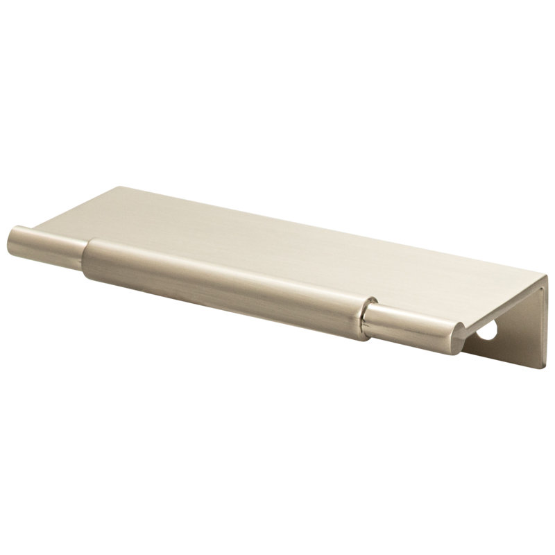 Crestview Finger Pull, Brushed Satin Nickel