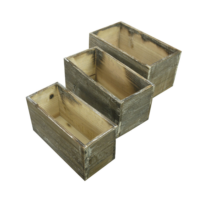 Huck Handmade Wood Planter Box