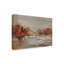 « late automne reminiscense crop », reproduction de peinture à l’acrylique sur toile tendue gris/brun clair/brun/orange-32717436