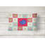  Delta Tail Betta Fish Love Indoor / Outdoor Patchwork Lumbar Pillow