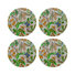 Plumeria Tangerine Beaded Smooth Tabletop Set