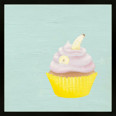 Banana Cupcake Print by Katy Montica